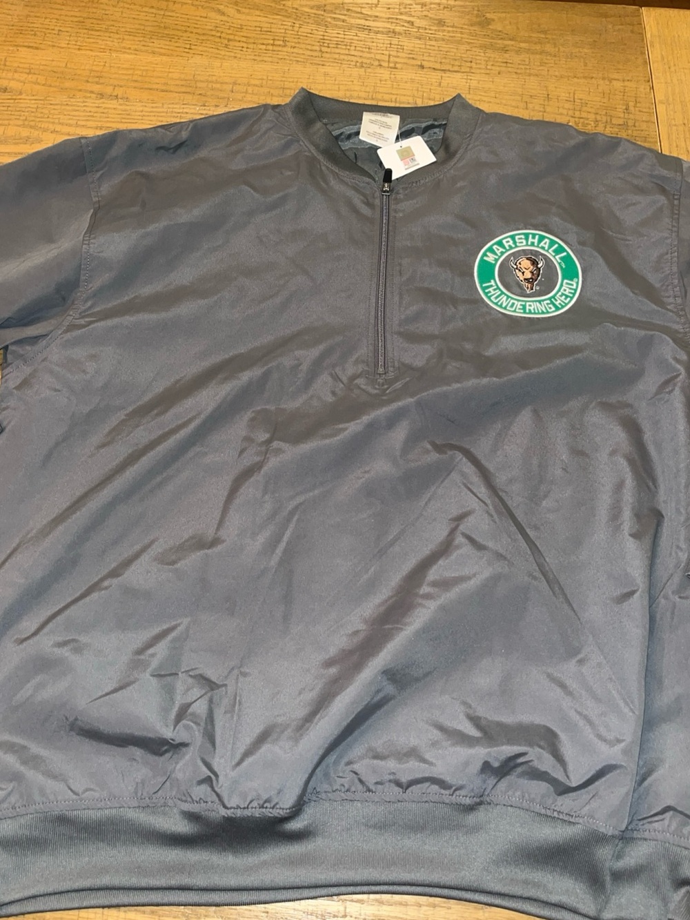 Marshall University Gray Jacket Knights Thundering Herd Sz Large L NEW